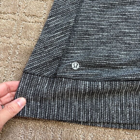 Lululemon Race Your Pace Long Sleeve Running Shirt Women's 6 Gray/Black Gym Run - Picture 5 of 8
